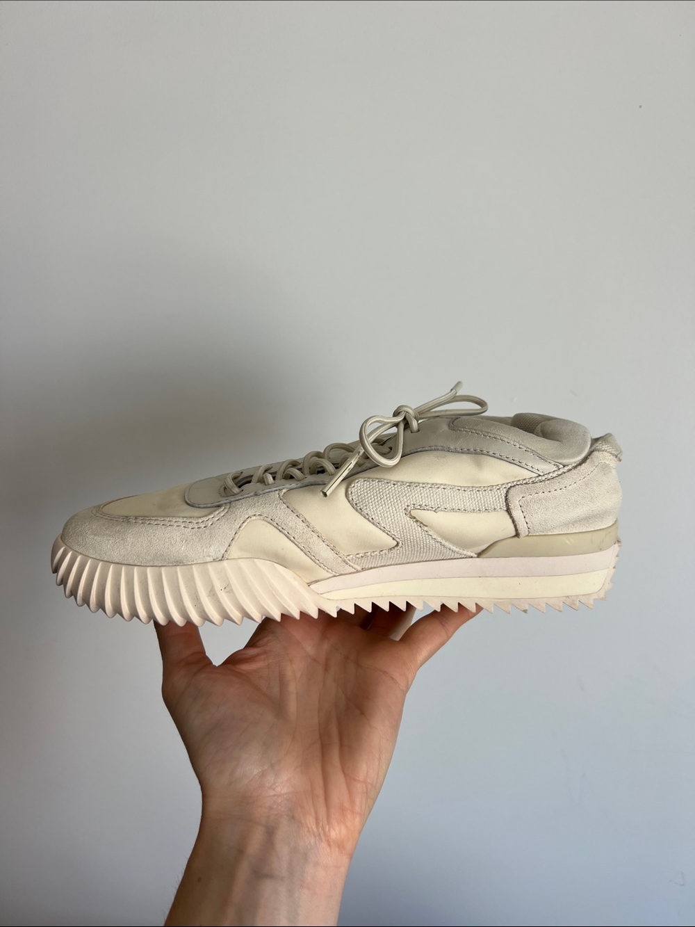 Rag & Bone retro runner 2.0 vanilla cream sneakers trainers 37.5 minimalist - Picture 11 of 11